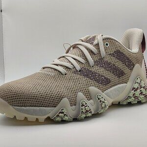 Size 8 Adidas Women's Codechaos 22 Spikeless Golf Shoes in Brown/Cloud White